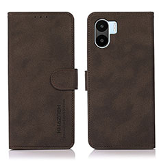 Coque Portefeuille Livre Cuir Etui Clapet D01Y pour Xiaomi Poco C50 Marron