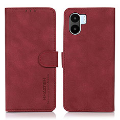 Coque Portefeuille Livre Cuir Etui Clapet D01Y pour Xiaomi Poco C50 Rouge