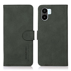 Coque Portefeuille Livre Cuir Etui Clapet D01Y pour Xiaomi Poco C50 Vert