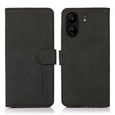 Coque Portefeuille Livre Cuir Etui Clapet D01Y pour Xiaomi Poco C65 Noir