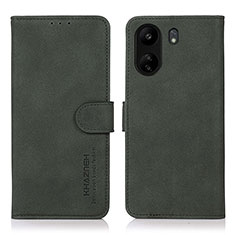 Coque Portefeuille Livre Cuir Etui Clapet D01Y pour Xiaomi Poco C65 Vert