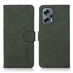 Coque Portefeuille Livre Cuir Etui Clapet D01Y pour Xiaomi Poco F5 5G Vert