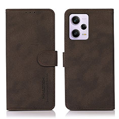 Coque Portefeuille Livre Cuir Etui Clapet D01Y pour Xiaomi Redmi Note 12 Pro+ Plus 5G Marron