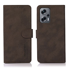 Coque Portefeuille Livre Cuir Etui Clapet D01Y pour Xiaomi Redmi Note 12 Turbo 5G Marron