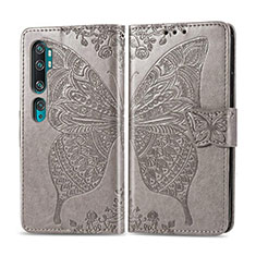 Coque Portefeuille Livre Cuir Etui Clapet D02 pour Xiaomi Mi Note 10 Pro Gris