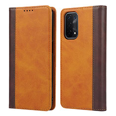 Coque Portefeuille Livre Cuir Etui Clapet D02T pour Oppo A54 5G Marron