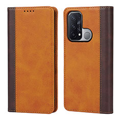 Coque Portefeuille Livre Cuir Etui Clapet D02T pour Oppo Reno5 A Marron