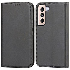 Coque Portefeuille Livre Cuir Etui Clapet D03T pour Samsung Galaxy S21 Plus 5G Noir