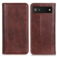 Coque Portefeuille Livre Cuir Etui Clapet D03Y pour Google Pixel 7a 5G Marron