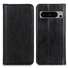 Coque Portefeuille Livre Cuir Etui Clapet D03Y pour Google Pixel 8 Pro 5G Noir