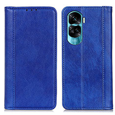 Coque Portefeuille Livre Cuir Etui Clapet D03Y pour Huawei Honor 90 Lite 5G Bleu