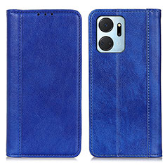 Coque Portefeuille Livre Cuir Etui Clapet D03Y pour Huawei Honor X7a Bleu