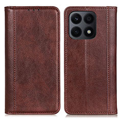 Coque Portefeuille Livre Cuir Etui Clapet D03Y pour Huawei Honor X8a 4G Marron