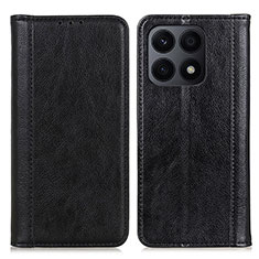 Coque Portefeuille Livre Cuir Etui Clapet D03Y pour Huawei Honor X8a 4G Noir