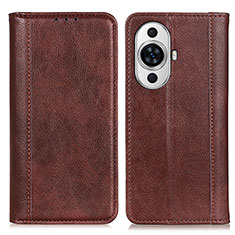 Coque Portefeuille Livre Cuir Etui Clapet D03Y pour Huawei Nova 11 Marron