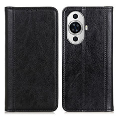 Coque Portefeuille Livre Cuir Etui Clapet D03Y pour Huawei Nova 11 Noir