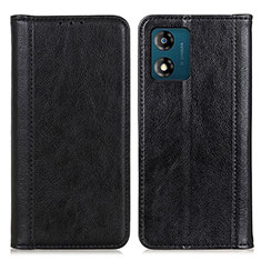 Coque Portefeuille Livre Cuir Etui Clapet D03Y pour Motorola Moto E13 Noir