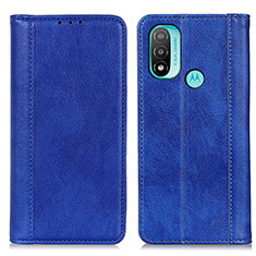 Coque Portefeuille Livre Cuir Etui Clapet D03Y pour Motorola Moto E40 Bleu