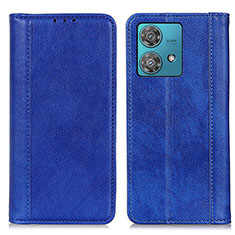 Coque Portefeuille Livre Cuir Etui Clapet D03Y pour Motorola Moto Edge 40 Neo 5G Bleu