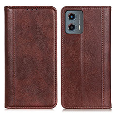 Coque Portefeuille Livre Cuir Etui Clapet D03Y pour Motorola Moto G 5G (2023) Marron