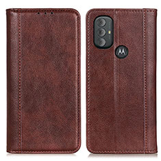 Coque Portefeuille Livre Cuir Etui Clapet D03Y pour Motorola Moto G Play (2023) Marron