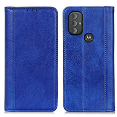 Coque Portefeuille Livre Cuir Etui Clapet D03Y pour Motorola Moto G Play Gen 2 Bleu