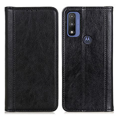 Coque Portefeuille Livre Cuir Etui Clapet D03Y pour Motorola Moto G Pure Noir