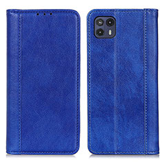 Coque Portefeuille Livre Cuir Etui Clapet D03Y pour Motorola Moto G50 5G Bleu