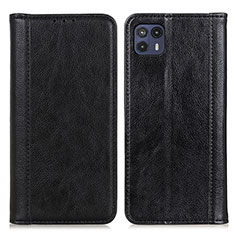 Coque Portefeuille Livre Cuir Etui Clapet D03Y pour Motorola Moto G50 5G Noir