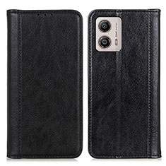 Coque Portefeuille Livre Cuir Etui Clapet D03Y pour Motorola Moto G53 5G Noir