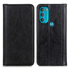 Coque Portefeuille Livre Cuir Etui Clapet D03Y pour Motorola Moto G71 5G Noir