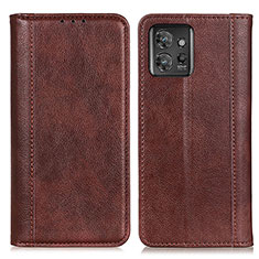 Coque Portefeuille Livre Cuir Etui Clapet D03Y pour Motorola ThinkPhone 5G Marron