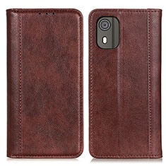 Coque Portefeuille Livre Cuir Etui Clapet D03Y pour Nokia C02 Marron