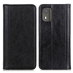 Coque Portefeuille Livre Cuir Etui Clapet D03Y pour Nokia C02 Noir