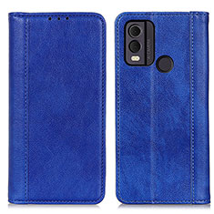 Coque Portefeuille Livre Cuir Etui Clapet D03Y pour Nokia C22 Bleu