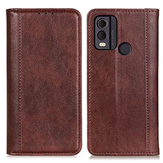 Coque Portefeuille Livre Cuir Etui Clapet D03Y pour Nokia C22 Marron