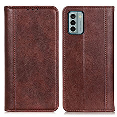 Coque Portefeuille Livre Cuir Etui Clapet D03Y pour Nokia G22 Marron