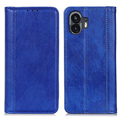 Coque Portefeuille Livre Cuir Etui Clapet D03Y pour Nothing Phone 2 Bleu