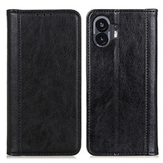 Coque Portefeuille Livre Cuir Etui Clapet D03Y pour Nothing Phone 2 Noir