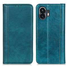 Coque Portefeuille Livre Cuir Etui Clapet D03Y pour Nothing Phone 2 Vert