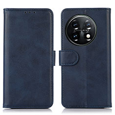 Coque Portefeuille Livre Cuir Etui Clapet D03Y pour OnePlus 11 5G Bleu