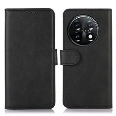 Coque Portefeuille Livre Cuir Etui Clapet D03Y pour OnePlus 11 5G Noir