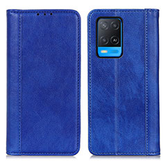 Coque Portefeuille Livre Cuir Etui Clapet D03Y pour Oppo A54 4G Bleu