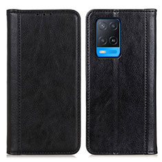 Coque Portefeuille Livre Cuir Etui Clapet D03Y pour Oppo A54 4G Noir