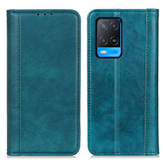 Coque Portefeuille Livre Cuir Etui Clapet D03Y pour Oppo A54 4G Vert