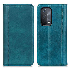 Coque Portefeuille Livre Cuir Etui Clapet D03Y pour Oppo A74 5G Vert