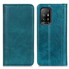 Coque Portefeuille Livre Cuir Etui Clapet D03Y pour Oppo A95 5G Vert