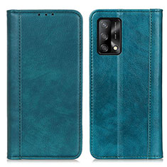 Coque Portefeuille Livre Cuir Etui Clapet D03Y pour Oppo F19 Vert