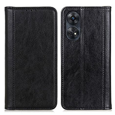 Coque Portefeuille Livre Cuir Etui Clapet D03Y pour Oppo Reno8 T 4G Noir