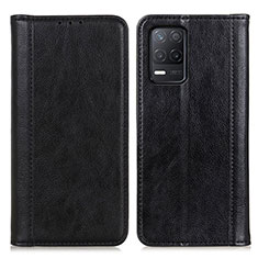 Coque Portefeuille Livre Cuir Etui Clapet D03Y pour Realme 8 5G Noir